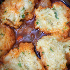 Slow Cooker Beef Stew and Dumplings