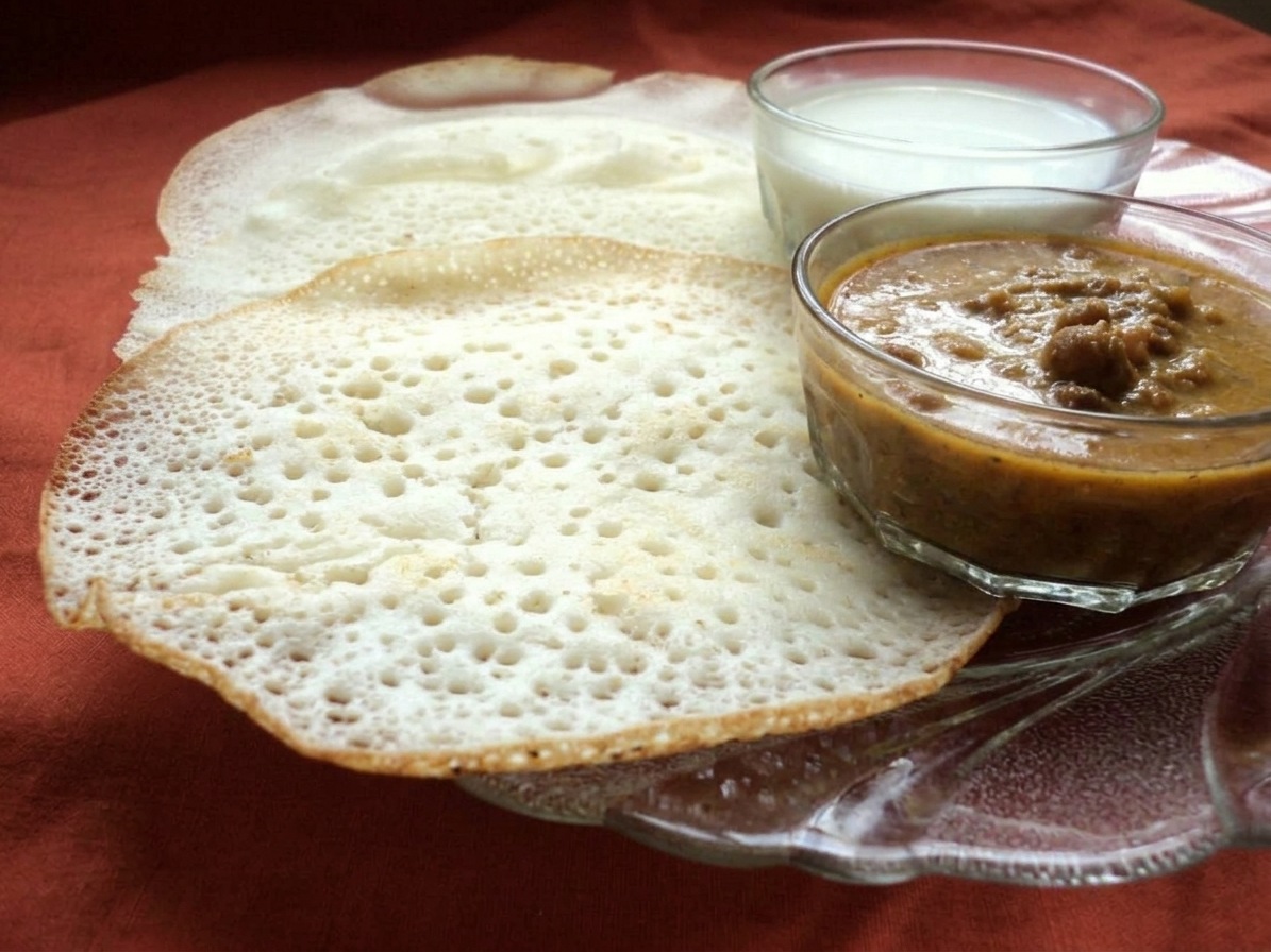Appam (Kerala Rice and Coconut Hoppers)