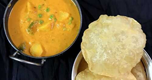 Aloo matar Dhaba style