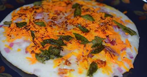 Carrot & Onion Uthappam 
