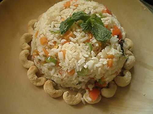Coconut Rice / Burmese style /  Ohn Htamin