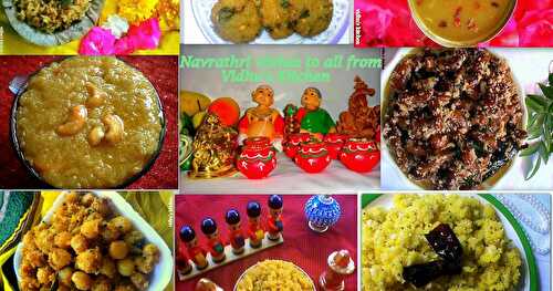 Collection of Navrathri Recipes from Vidhu's Kitchen