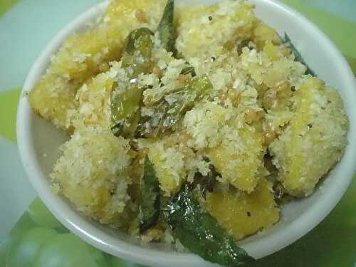 Dhokla  ( with left over rice)