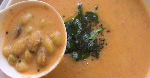 Field Beans Thenga Aracha Kuzhambu 