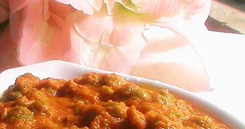Green peas curry ( Microwave method)