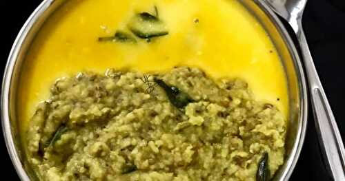 Gujarati Khichdi & Kadhi recipe 