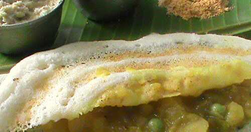 Masala Dosa with Potato Filling