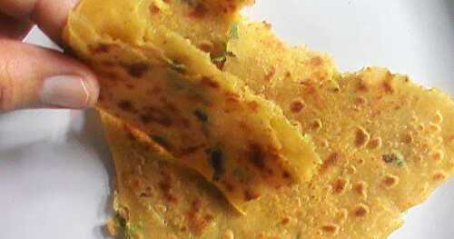 Masala Triangle Paratha with Step by Step Pictures