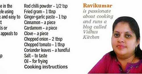 Me and My Recipe Featured In The Hindu Metro Plus,September 19,2014