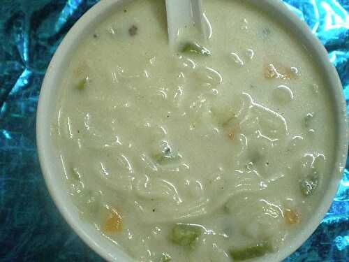 Mixed Vegetables & noodles soup