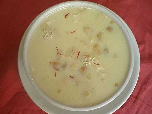 Pumpkin ( yellow) peel Kheer