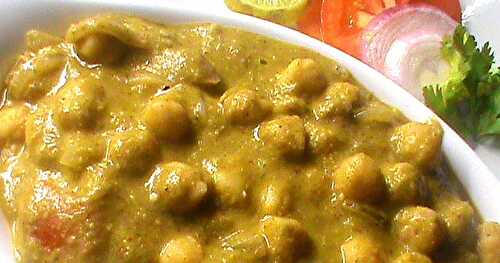 Quick Chana Masala /Chole/Chickpeas Curry