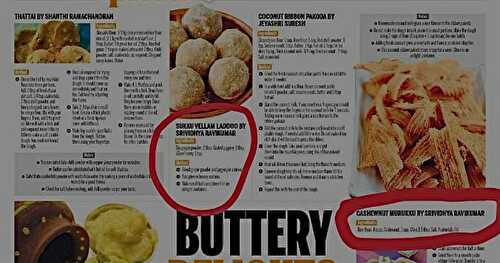 Recipes got Featured in Indian Express 