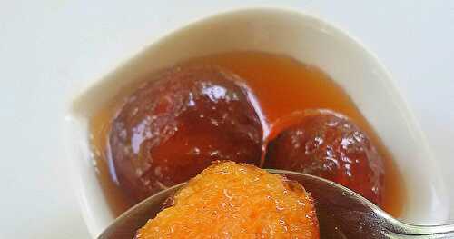 Saffron gulab jamun with homemade khoya