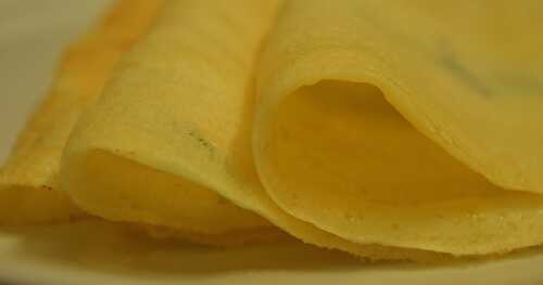 Yellow moong dal dosa 