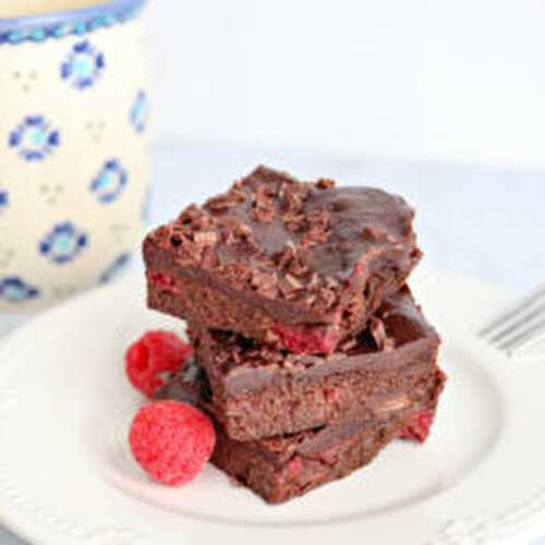 Avocado Raspberry Brownies