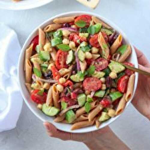 Red Lentil Pasta Salad