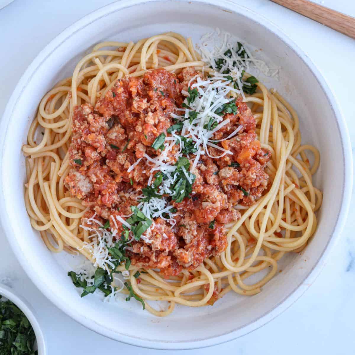 Pork Bolognese (Ground Pork Pasta Sauce)