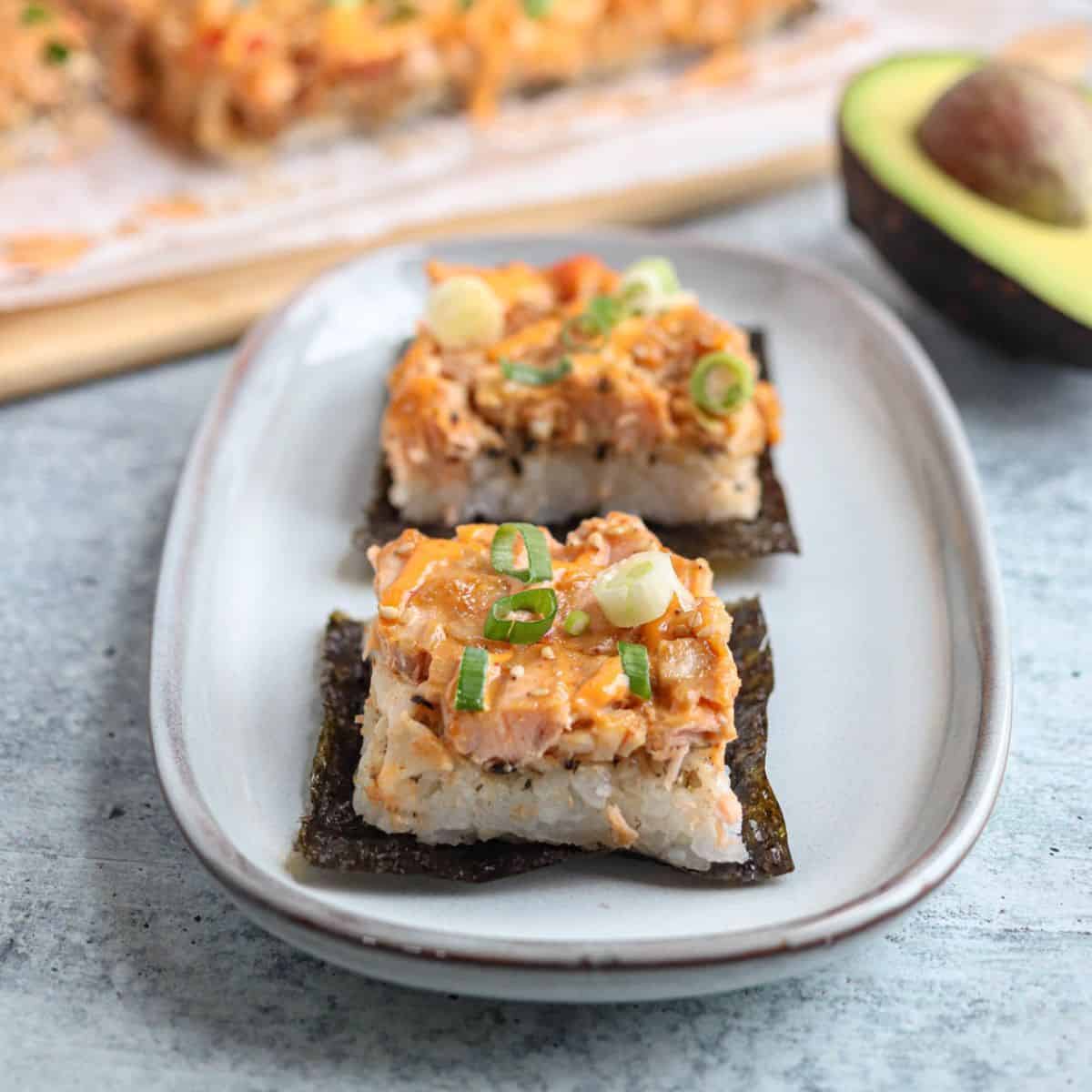 Salmon Sushi Bake