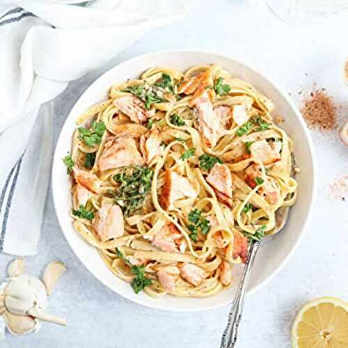 Creamy Cajun Salmon Pasta