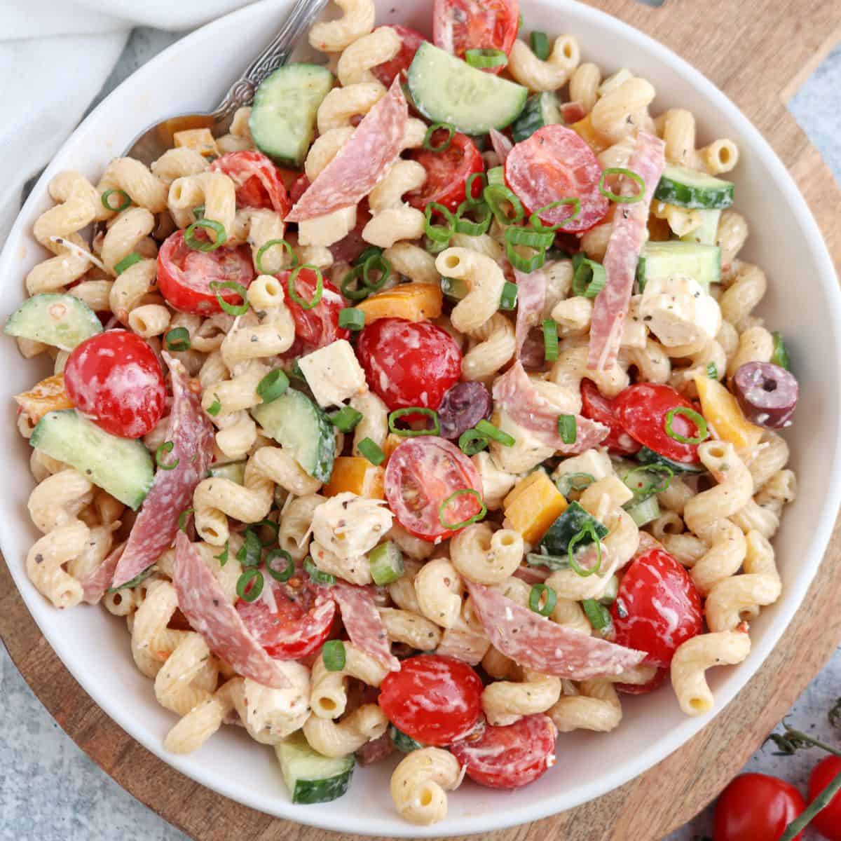 High Protein Pasta Salad