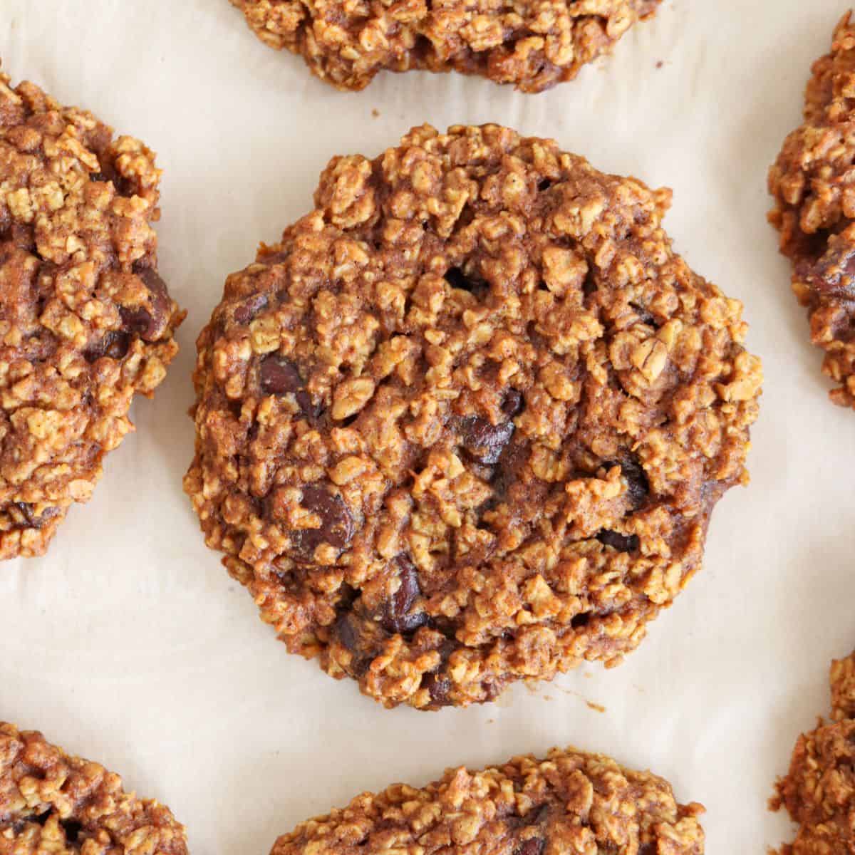 Healthy Pumpkin Oatmeal Cookies