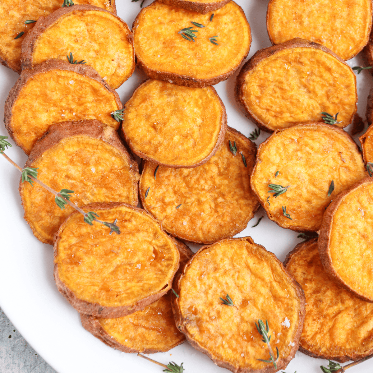 Roasted Sweet Potato Slices