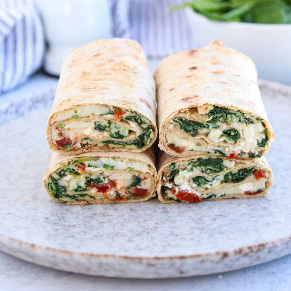 Spinach, Feta and Egg White Wrap (Starbucks Copycat)