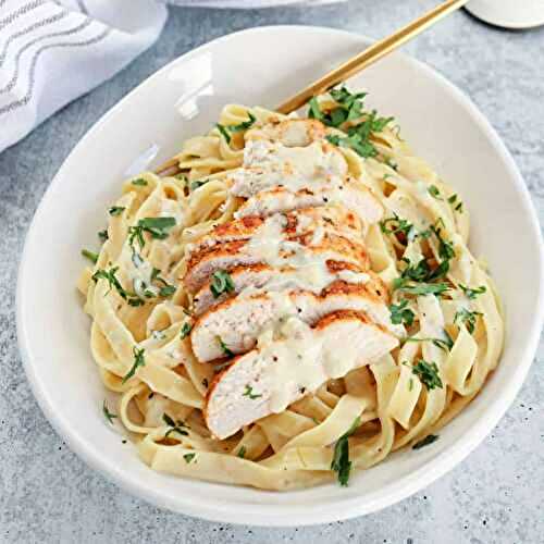 High Protein Chicken Alfredo