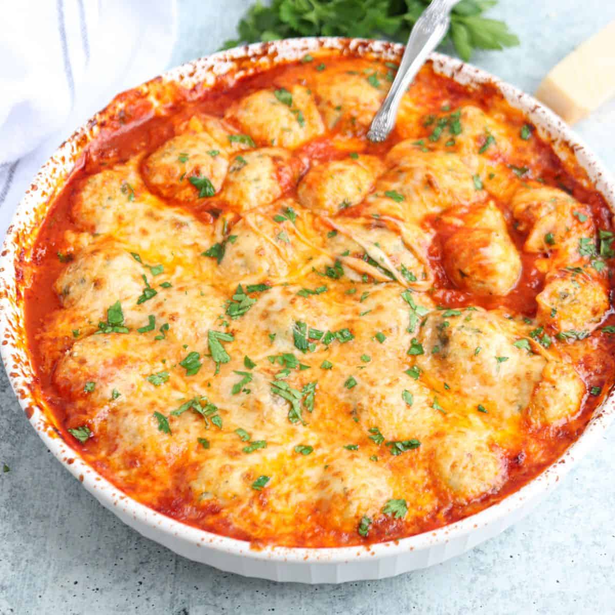 Chicken Parm Meatballs