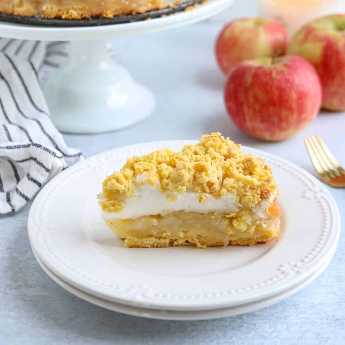 Polish Apple Pie with Meringue (Szarlotka z Pianką)