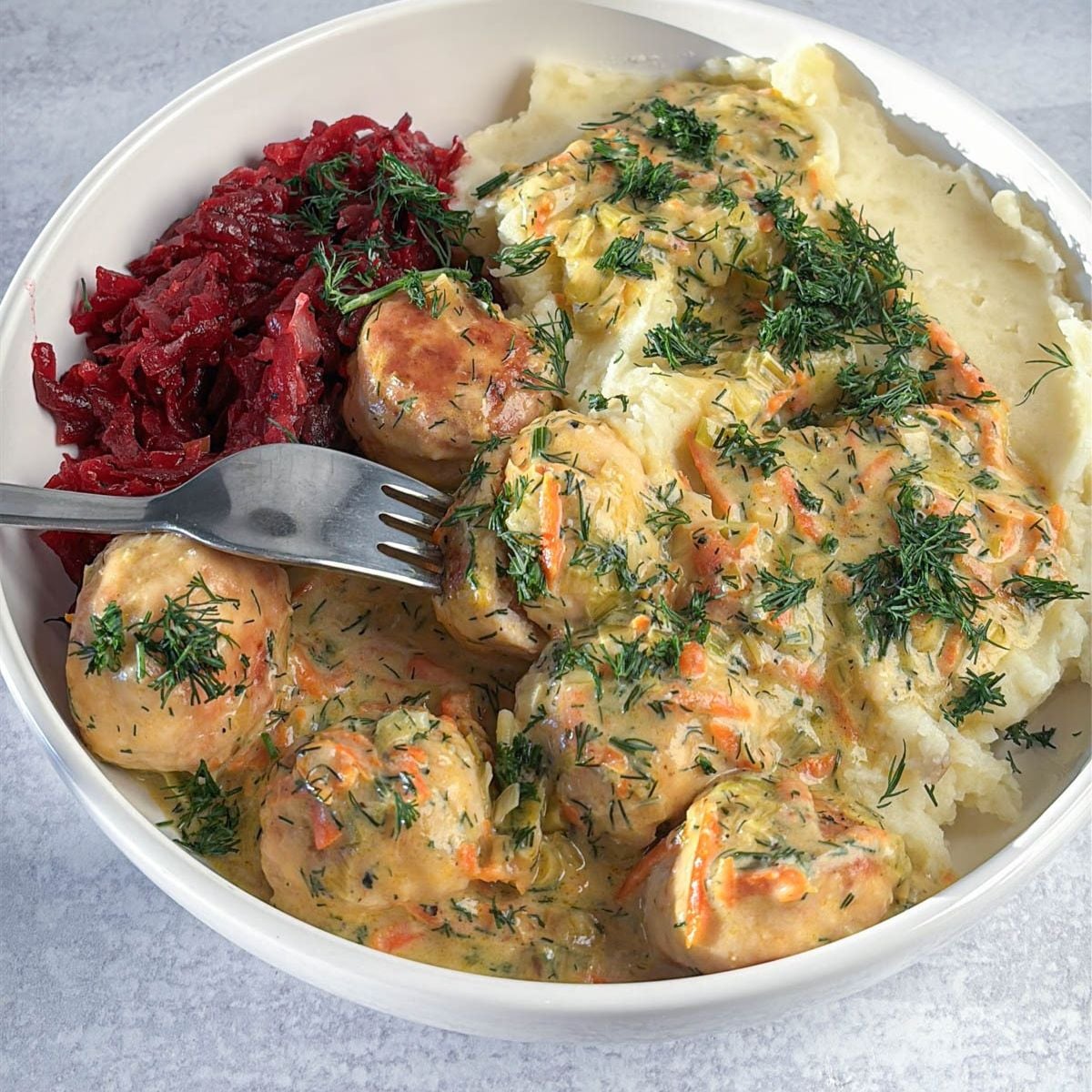 Polish Chicken Meatballs (Klopsiki)