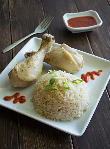 Rice Cooker Hainanese Chicken Rice