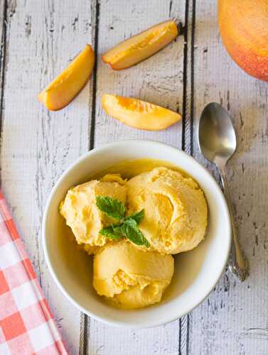 Mango Peach Ice Cream