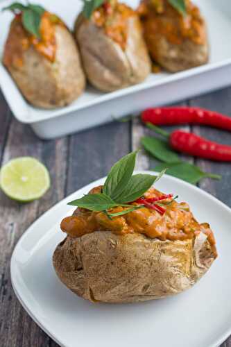 Thai Red Curry Baked Potato