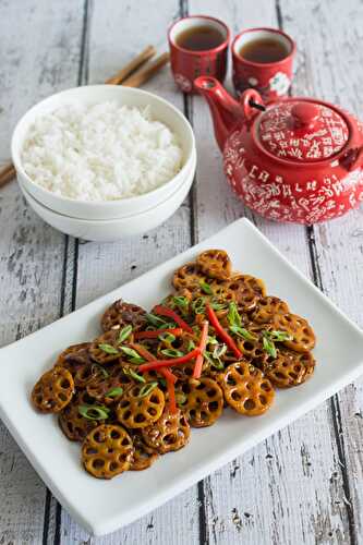 Stir Fried Lotus Root in Garlic Sauce