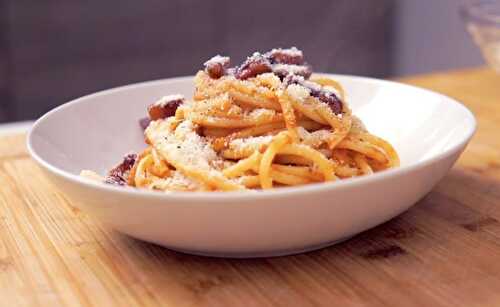 Classic Bucatini all' Amatriciana Recipe - Easy & Delish(By Italian Culinary Chef) - Food & Recipes