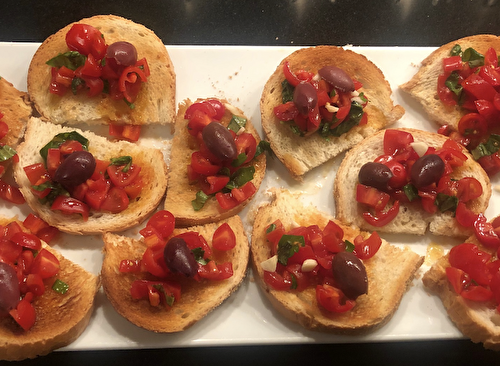 Easy Bruschetta Recipe With Kalamata Olives - Food & Recipes