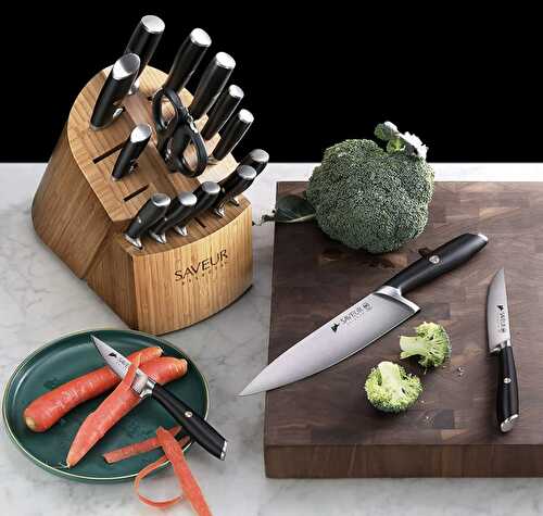German Steel 17-Piece Knife Block Set Deal - Only $280 Shipped - Food & Recipes