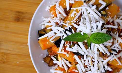 Rigatoni alla Norma Recipe (Pasta With Fried Eggplant & Ricotta) - Food & Recipes