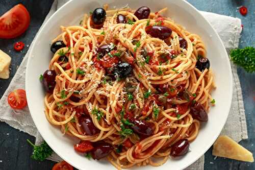Spaghetti Alla Puttanesca Recipe With Kalamata Olives - Food & Recipes