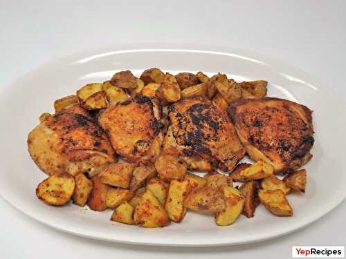 Roasted Chicken Thighs and Potatoes