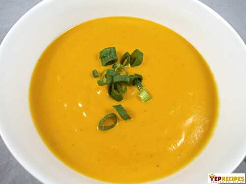 Creamy Roasted Carrot and Ginger Soup