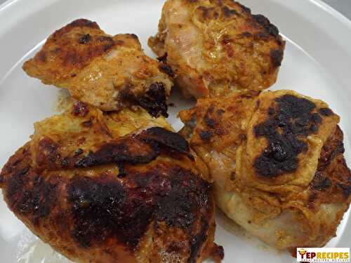 Roasted Tandoori Style Chicken Thighs