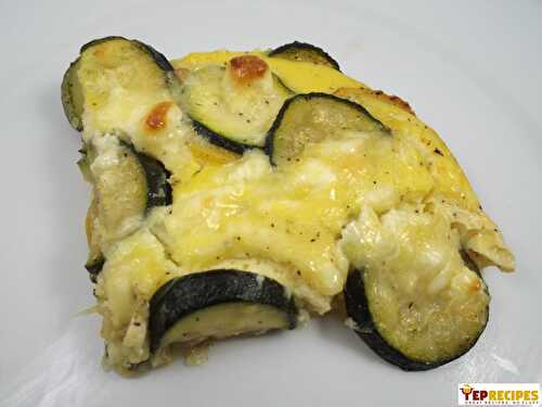 Baked Squash and Zucchini with Feta
