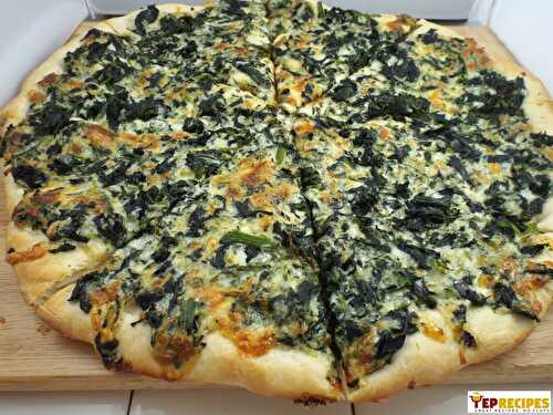 Three Cheese Spinach & Garlic Pizza
