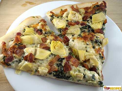 Artichoke, Bacon & Spinach Pizza