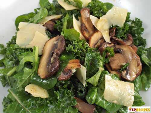 Kale, Arugula and Mushroom Salad