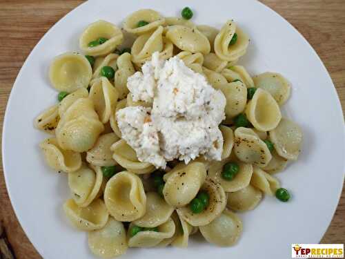 Orecchiette with Peas and Ricotta