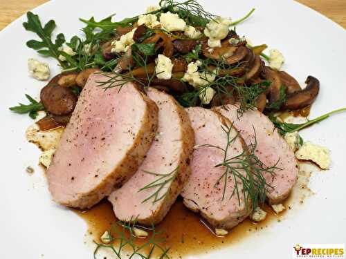 Pork Tenderloin with Warm Arugula Salad